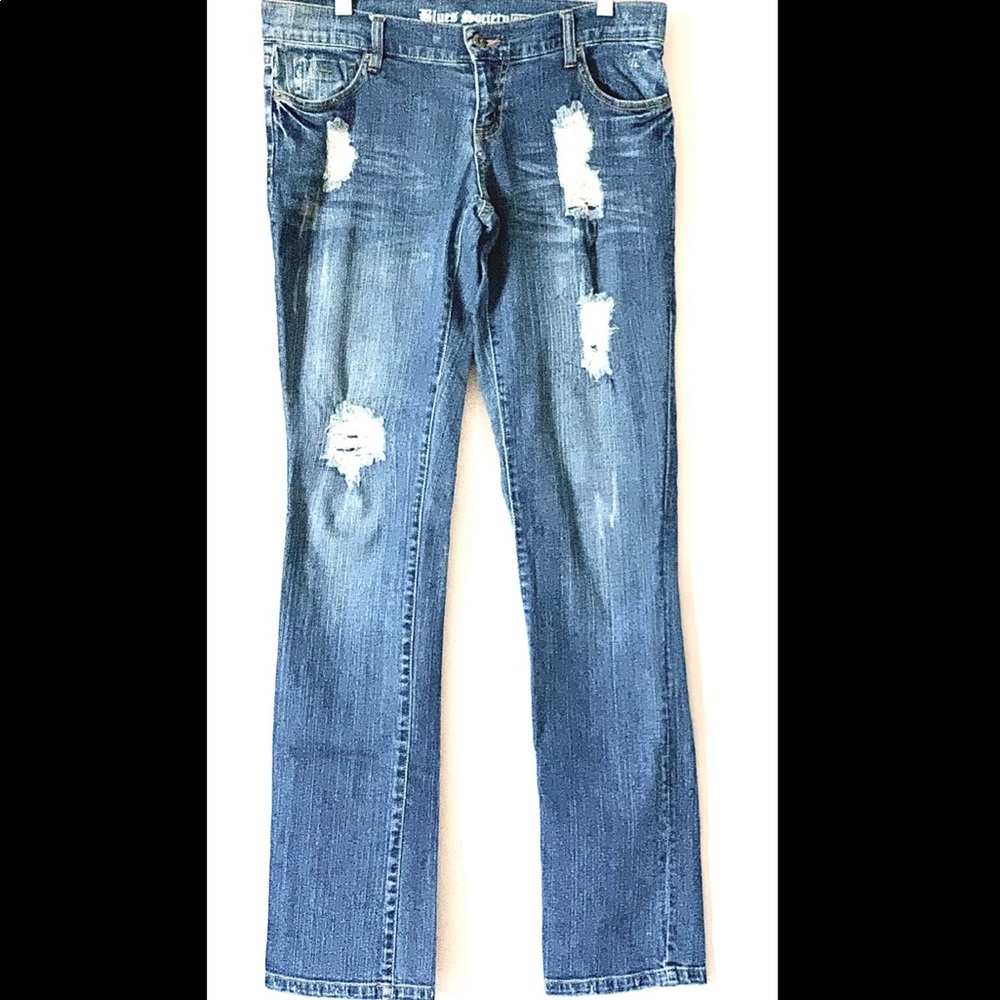 Blue Society Distressed Jeans Sz 9/10